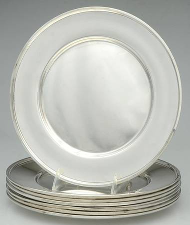 B681 (Sterling, Hollowware) (Set of 8) 11" Dinner Plates