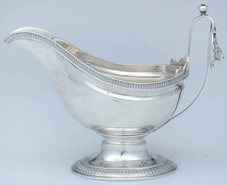 Stag (Sterling, Hollowware) Sterling Gravy Boat No Underplate