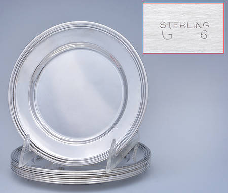 Sterling Hollowware Bread & Butter Plate - Set of 8