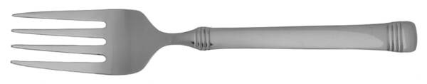 Everyday Bistro Band (Stainless) Medium Solid Cold Meat Serving Fork by Fitz & Floyd