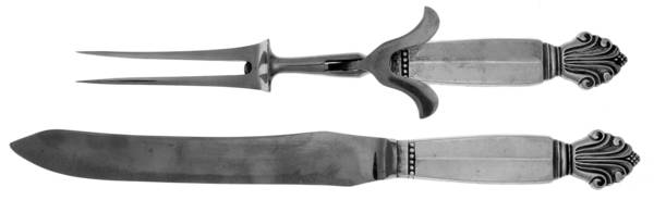 Acanthus (Sterling, 1917) Small Stainless Blade 2-Piece Steak Carving Set