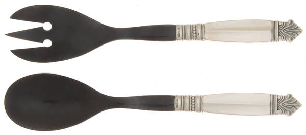 Acanthus (Sterling, 1917) 2 Pc Horn Bowl Salad Set
