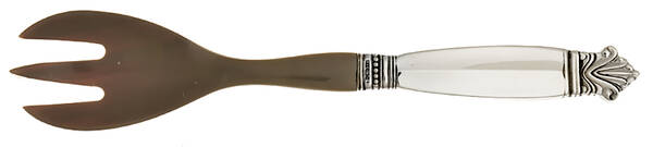 Acanthus (Sterling, 1917) Relish Fork with Horn Tines