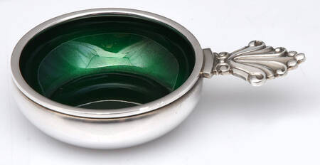 Acanthus (Sterling, 1917) Enameled Salt Cellar Individual