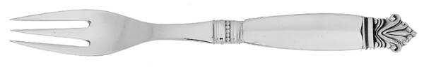 Acanthus (Sterling, 1917) Fruit Fork with Hollow Handle & Sterling Tines