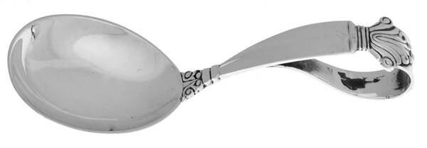 Acanthus (Sterling, 1917) Curved Handle Baby Spoon