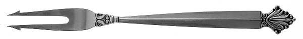 Acanthus (Sterling, 1917) Short Handle Pickle/Olive Fork