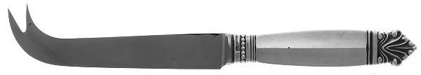 Acanthus (Sterling, 1917) Cheese/Bar Knife Hollow Handle 2 Prong