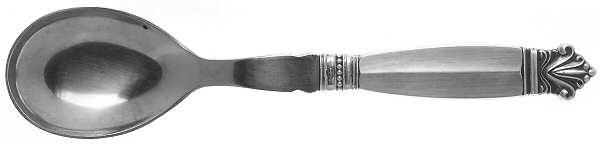 Acanthus (Sterling, 1917) Salad Serving Spoon Stainless Bowl Small