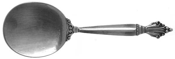 Acanthus (Sterling, 1917) Small Solid Pastry Server