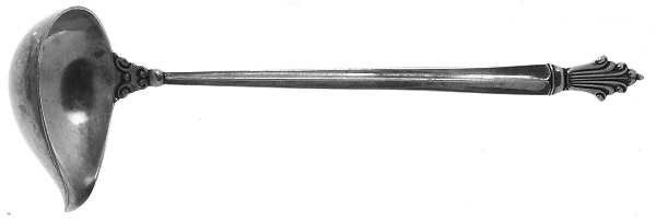 Acanthus (Sterling, 1917) Sauce Ladle, Solid Piece