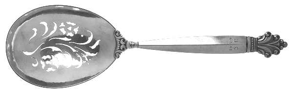 Acanthus (Sterling, 1917) Pierced Berry/Casserole Spoon