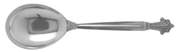 Acanthus (Sterling, 1917) Solid Compote Serving Spoon