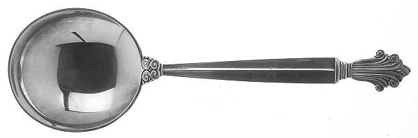 Acanthus (Sterling, 1917) Round Bowl Soup Spoon (Cream Soup)