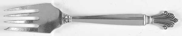 Acanthus (Sterling, 1917) Individual Salad Fork by Georg Jensen (Denmark)