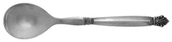 Acanthus (Sterling, 1917) Salad Servng Spoon with Stainless Bowl