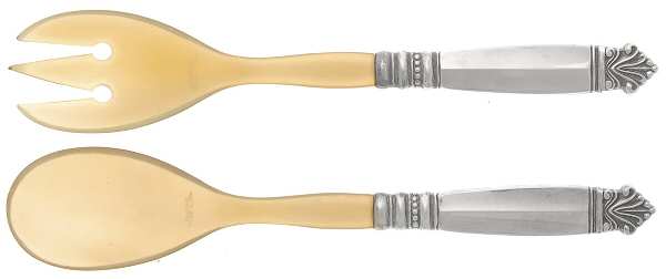 Acanthus (Sterling, 1917) 2 Pc Horn Bowl Salad Set