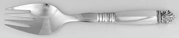 Acanthus (Sterling, 1917) Hollow Handle Salad Serving Fork