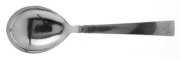 Acadia-Blok (Sterling, 1931) Old Style Oval Soup Spoon