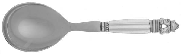 Acorn (Sterling, 1915) Serving Spoon with Stainless Bowl