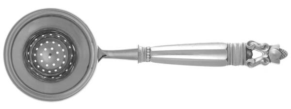 Acorn (Sterling, 1915) Tea Strainer Overcup Serving-Stainless Bowl HC