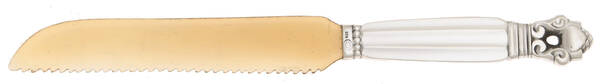 Acorn (Sterling, 1915) Cheese Serving Knife with Horn Blade
