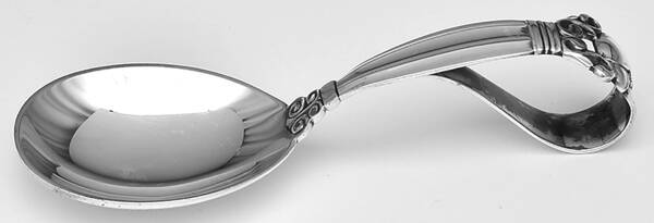 Acorn (Sterling, 1915) Baby Spoon with Curved Handle HC