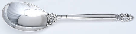 Acorn (Sterling, 1915) Medium Solid Serving Spoon