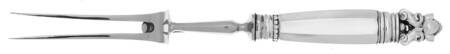 Acorn (Sterling, 1915) Large Stainless-Prong Roast Carving Fork
