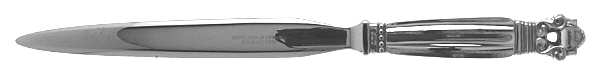 Acorn (Sterling, 1915) Letter Opener with Stainless Blade