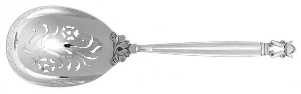 Acorn (Sterling, 1915) Pierced Berry/Casserole Spoon