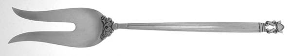 Acorn (Sterling, 1915) Solid Chop Serving Fork