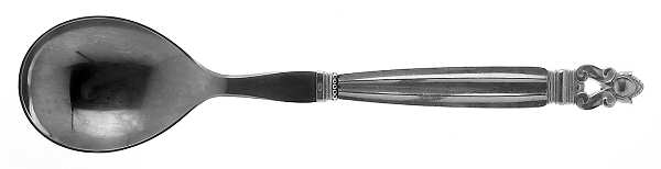 Acorn (Sterling, 1915) Salad Servng Spoon with Stainless Bowl
