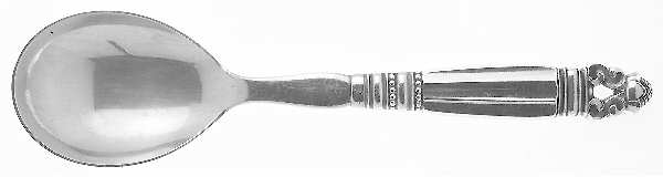 Acorn (Sterling, 1915) Hollow Handle Salad Serving Spoon