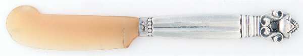 Acorn (Sterling, 1915) Cheese Spreader with Horn Blade