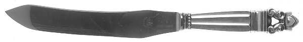 Acorn (Sterling, 1915) Knife-Carving/Sm-Stn Bld/Steak