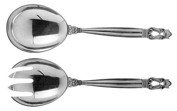 Acorn (Sterling, 1915) Small Solid Serving Set