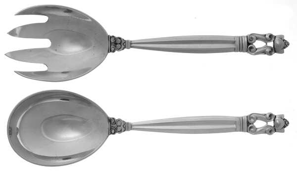 Acorn (Sterling, 1915) Solid Compote Serving Set 2 Piece