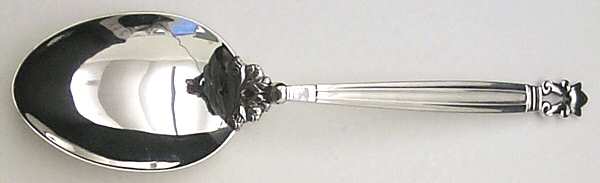 Acorn (Sterling, 1915) Vegetable Serving Spoon (Solid)