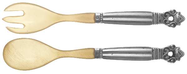 Acorn (Sterling, 1915) 2 Pc Horn Bowl Relish Set