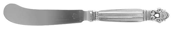 Acorn (Sterling, 1915) Butter Spreader Hollow Hdl-Paddle/Stainless Blade