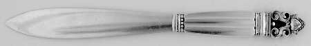 Acorn (Sterling, 1915) Letter Opener W/Hollow Handle and Sterling Blade