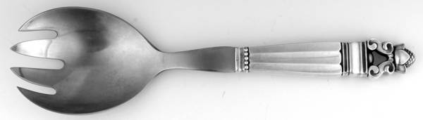 Acorn (Sterling, 1915) Vegetable Fork with Stainless Tines