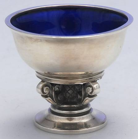 Acorn (Sterling, 1915) Enameled Open Salt Master