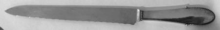 Beaded (Sterling, 1916) Bread Knife with Stainless Blade