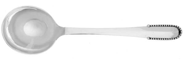 Beaded (Sterling, 1916) Round Bowl Soup Spoon (Bouillon)