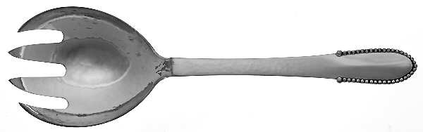 Beaded (Sterling, 1916) Small Solid Serving Fork