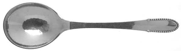 Beaded (Sterling, 1916) Small Compote Serving Spoon