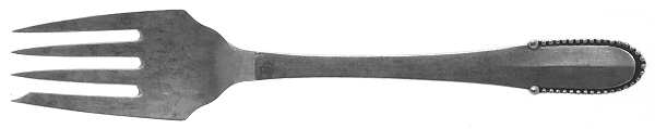 Beaded (Sterling, 1916) Individual Salad Fork