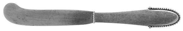 Beaded (Sterling, 1916) Flat Handle Butter Spreader